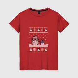 Женская футболка Новогодние тоторики - ugly sweater