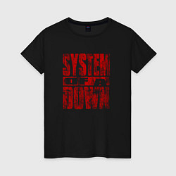 Женская футболка System of a Down ретро стиль