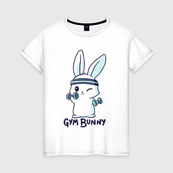 Женская футболка Gym bunny