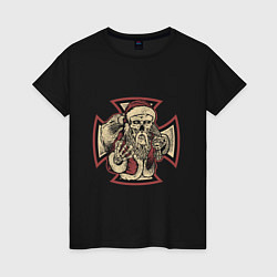 Женская футболка Skeletor Santa