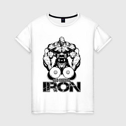 Женская футболка Old school iron