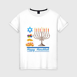 Женская футболка Happy Hanukkah