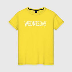 Женская футболка Wednesday Logo