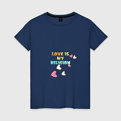 Женская футболка Если в сердце живёт любовь