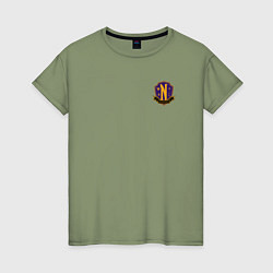 Женская футболка Эмблема школы Невермор