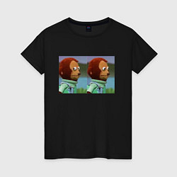 Женская футболка Мем с обезьяной