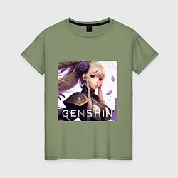 Женская футболка Genshin Impact art