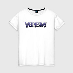 Женская футболка Logotype Wednesday
