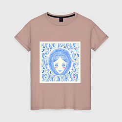 Женская футболка Ретро-Снегурочка