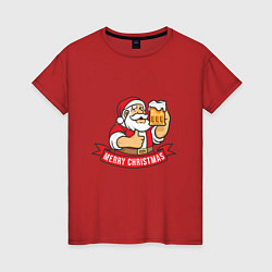 Женская футболка Christmas beer