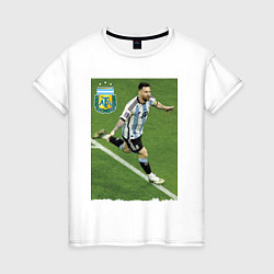 Женская футболка Argentina - Lionel Messi - world champion