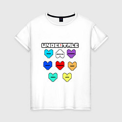 Женская футболка Undertale - души 8 людей