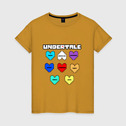 Женская футболка Undertale - души 8 людей