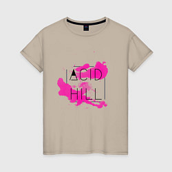 Женская футболка Acid hill pink