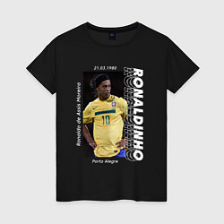 Женская футболка Роналдиньо сборная Бразилии