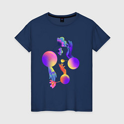 Женская футболка Разные планеты рук и цветов