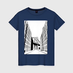Женская футболка Переулок у Бруклинского моста