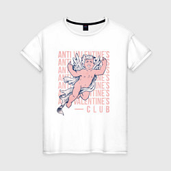 Женская футболка Club Anti valentines
