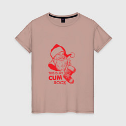 Женская футболка My cum sock