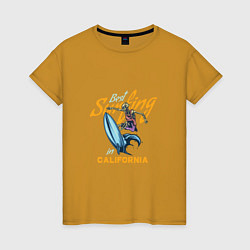 Женская футболка Лучший серфинг в Калифорнии