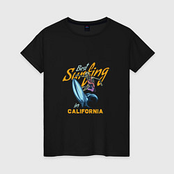 Женская футболка Лучший серфинг в Калифорнии
