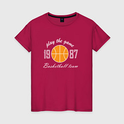 Женская футболка Любителям баскетбола