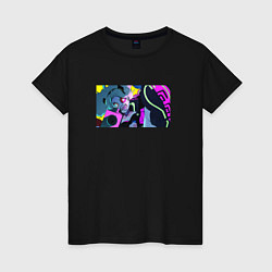 Женская футболка Ребекка в ярости - Cyberpunk Edgerunners