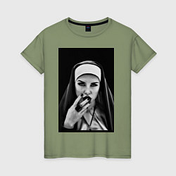 Женская футболка Готическая монахиня