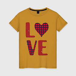 Женская футболка Любовь с сердцем
