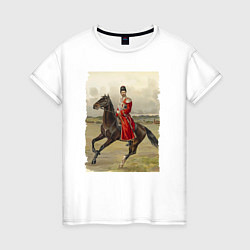 Женская футболка Николай II на коне