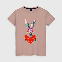 Женская футболка Влюблённая зая