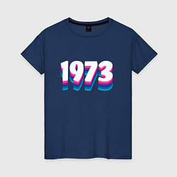 Женская футболка Made in 1973 vintage art