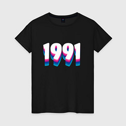 Женская футболка Made in 1991 vintage art