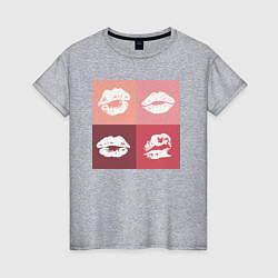 Женская футболка Kiss pop-art