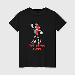 Женская футболка Hot since 1987