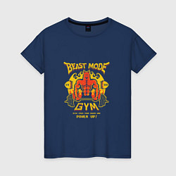 Женская футболка Beast mode gym