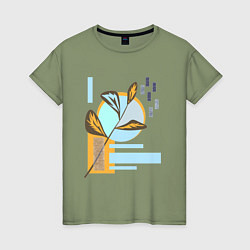 Женская футболка Минималистский абстрактный рисунок