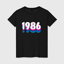 Женская футболка Made in 1986 vintage art