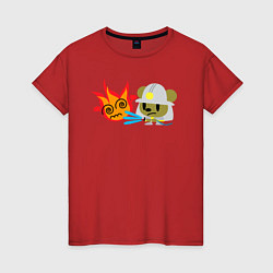 Женская футболка Мышонок пожарный