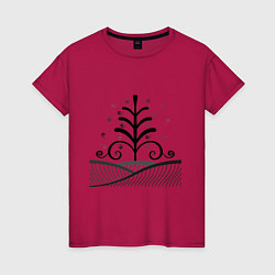 Женская футболка Силуэт дерева