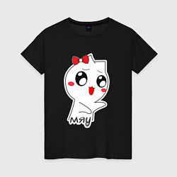 Женская футболка Кошечка Мяу