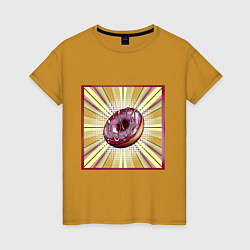 Женская футболка Пончик в стиле поп-арт
