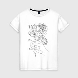 Женская футболка Царская роза