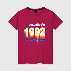 Женская футболка Made in 1992 liquid art