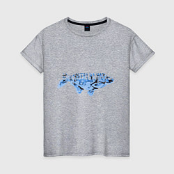 Женская футболка Улов на рыбалке