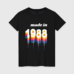 Женская футболка Made in 1988 liquid art