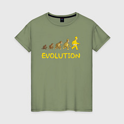 Женская футболка Эволюция Гомера