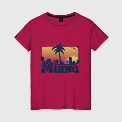 Женская футболка Beach of Miami