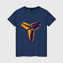 Футболка хлопковая женская Kobe logo, цвет: тёмно-синий