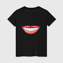 Женская футболка Открытая улыбка